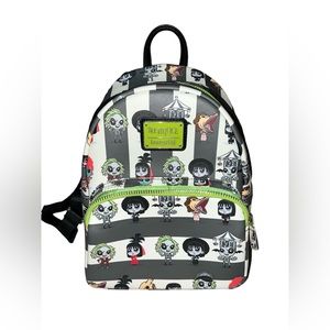 Beetlejuice Loungefly Bookbag with matching wallet